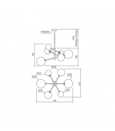 SUSPENSION LAMP REDO ROY