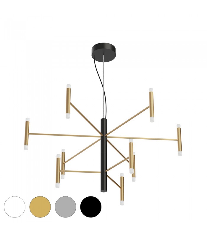 SUSPENSION LAMP LINEA LIGHT PERLA 12 LIGHTS