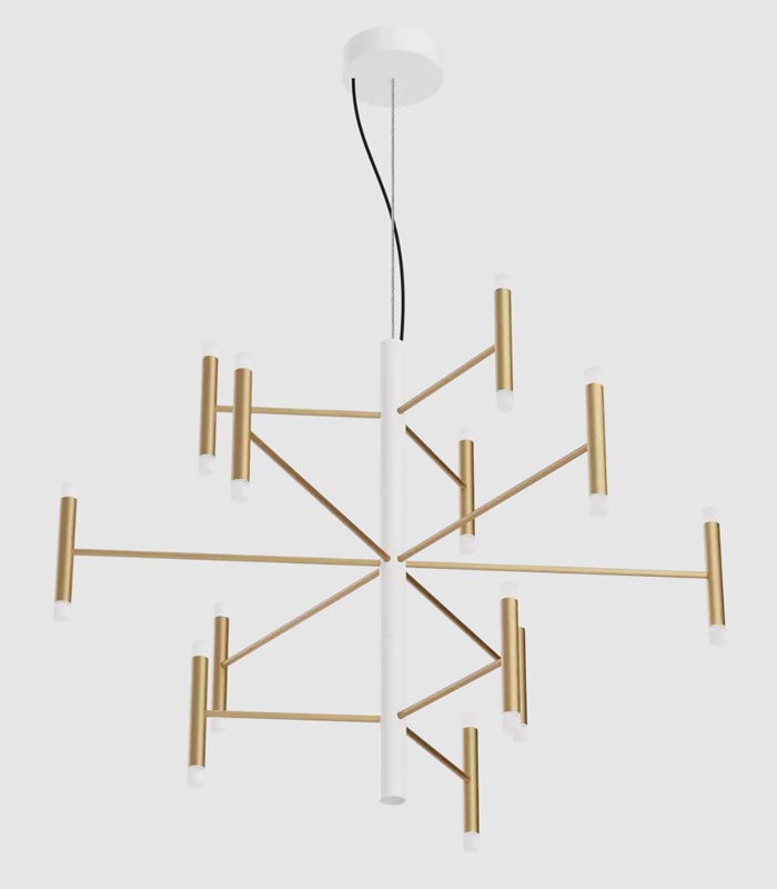 SUSPENSION LAMP LINEA LIGHT PERLA 12 LIGHTS