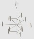 SUSPENSION LAMP LINEA LIGHT PERLA 12 LIGHTS