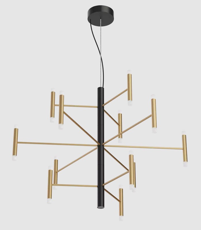 SUSPENSION LAMP LINEA LIGHT PERLA 12 LIGHTS