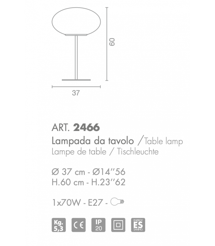 TABLE LAMP SELENE ALICE