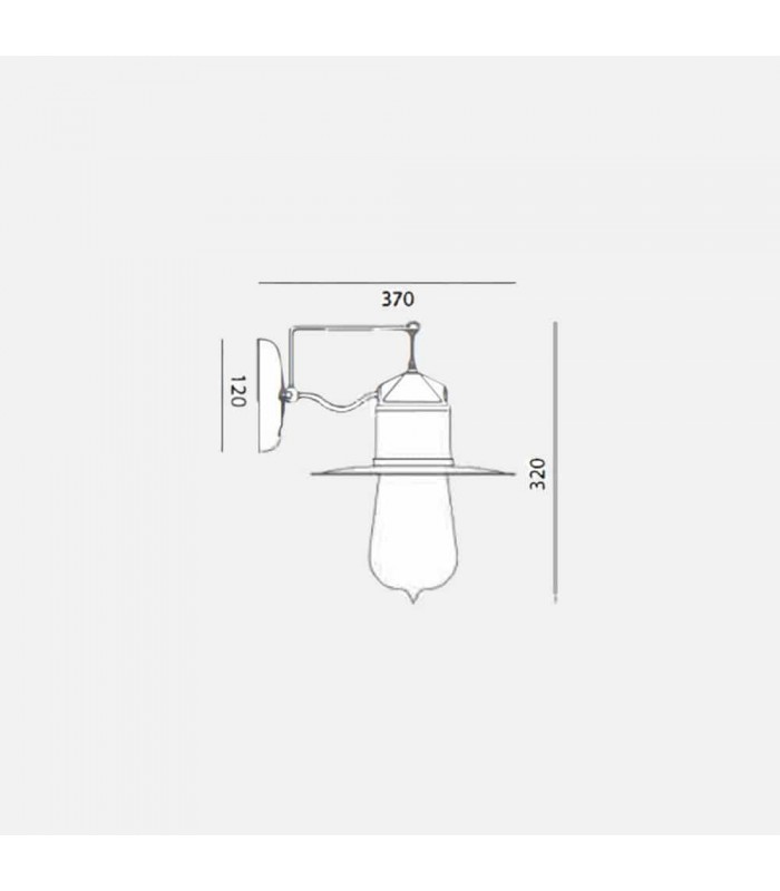 TOSCOT NOVECENTO 913 LAMPADA PARETE