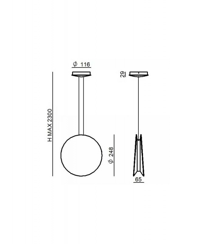 SUSPENSION LAMP LINEA LIGHT YOYO