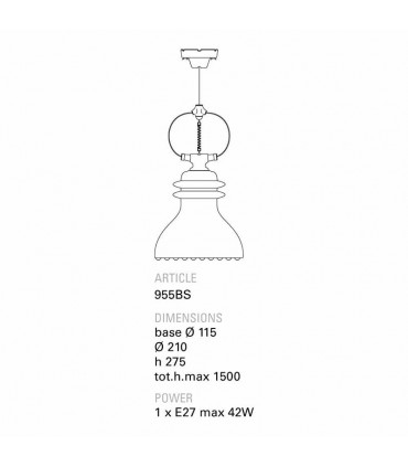 SOSPENSIONE TOSCOT BATTERSEA 955BS