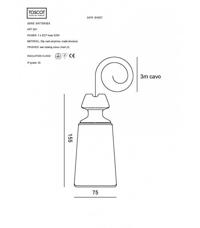 TOSCOT BATTERSEA MULTIPLE PENDANT LAMP