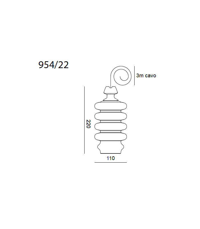 TOSCOT BATTERSEA MULTIPLE PENDANT LAMP