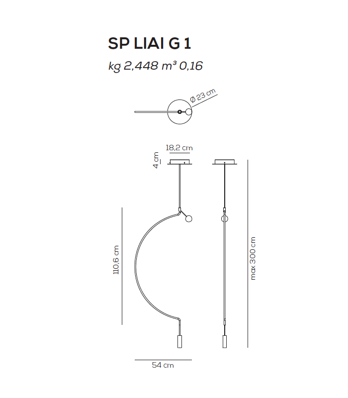 SUSPENSION LAMP AXO LIGHT LIAISON G1