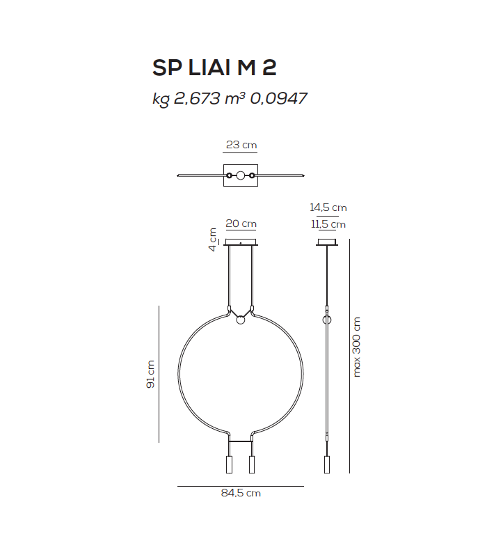 SUSPENSION LAMP AXO LIGHT LIAISON M2