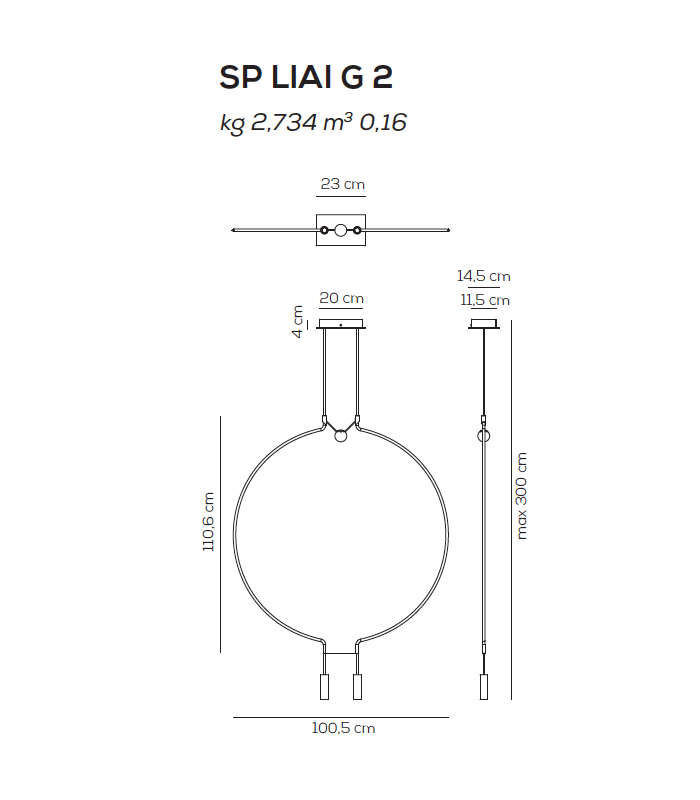 SUSPENSION LAMP AXO LIGHT LIAISON G2