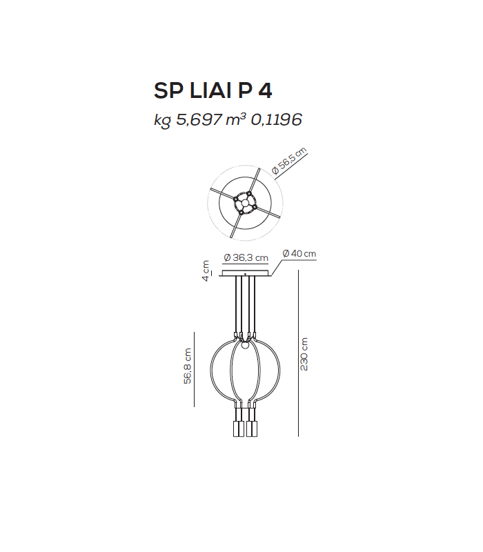SUSPENSION LAMP AXO LIGHT LIAISON P4