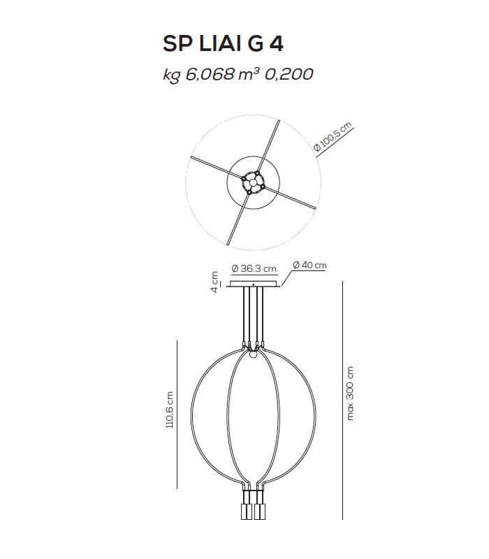 LAMPADA A SOSPENSIONE AXO LIGHT LIAISON G4
