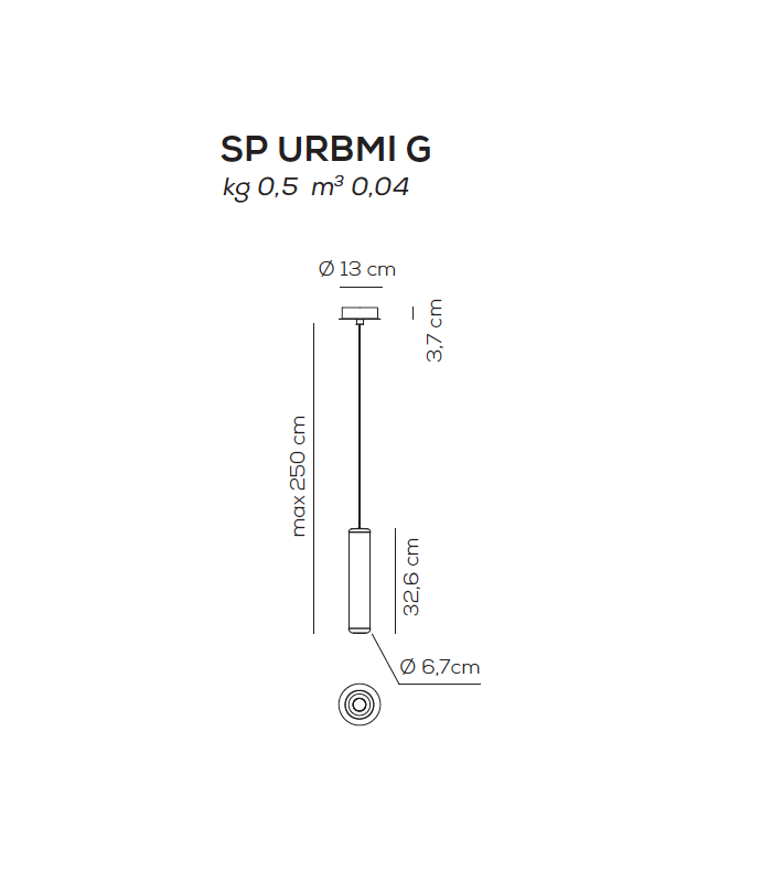 SUSPENSION LAMP AXO LIGHT URBAN MINI SUSPENSION NEW LCC EDITION