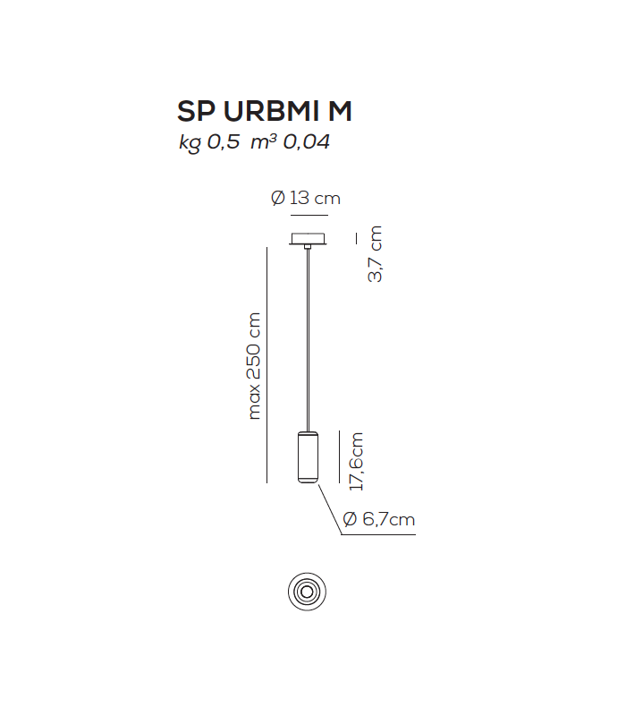 SUSPENSION LAMP AXO LIGHT URBAN MINI SUSPENSION NEW LCC EDITION