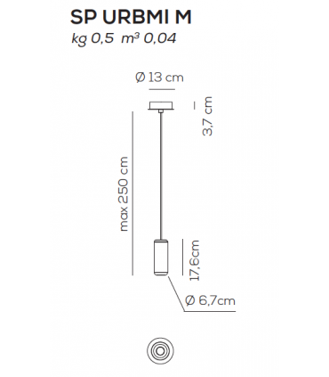 LAMPADA A SOSPENSIONE AXO LIGHT URBAN MINI SP NEW LCC EDITION