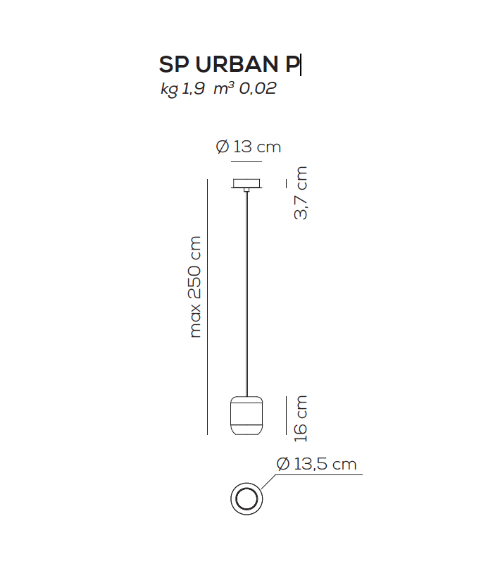SUSPENSION LAMP AXO LIGHT URBAN SUSPENSION LCC EDITION