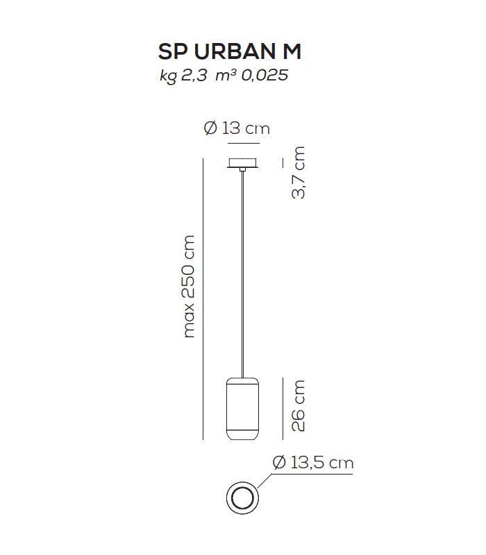 SUSPENSION LAMP AXO LIGHT URBAN SUSPENSION LCC EDITION