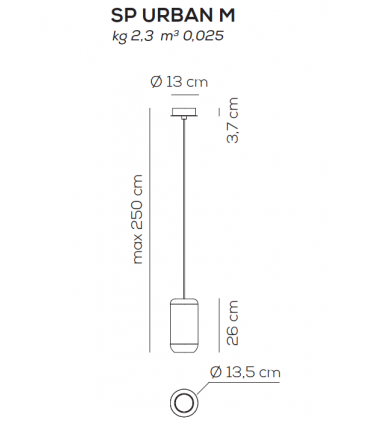 LAMPADA A SOSPENSIONE AXO LIGHT URBAN SP LCC EDITION