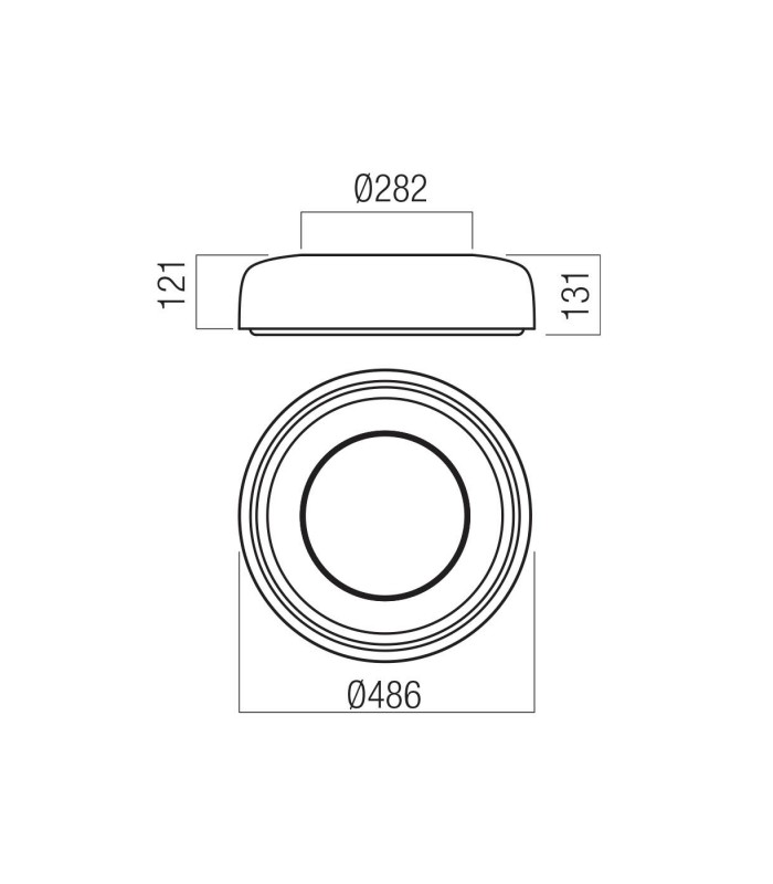 LAMPADA DA SOFFITTO REDO DIP PICCOLA