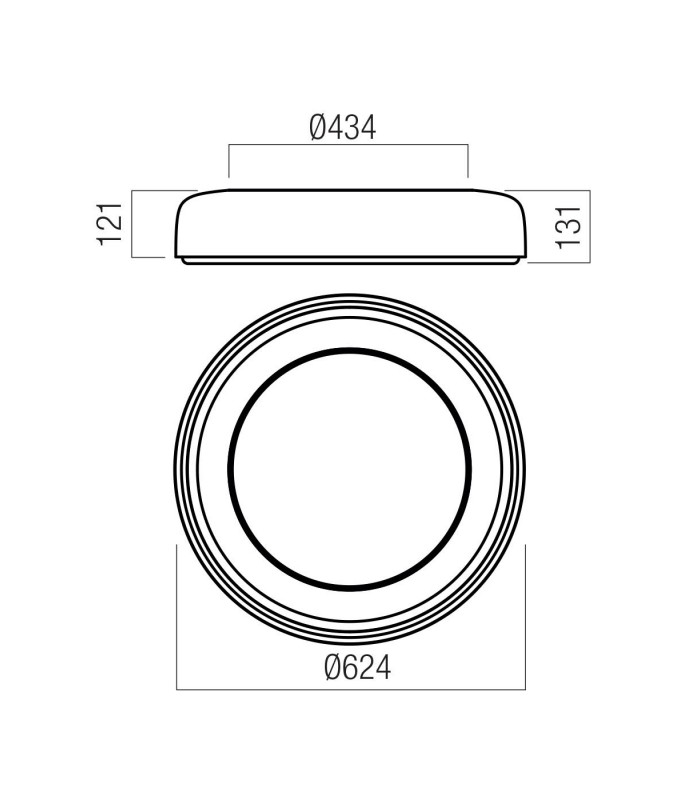 SUSPENSION LED LAMP REDO DIP BIG