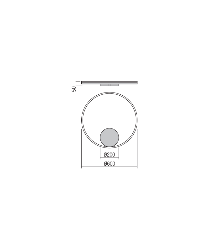 LAMPADA DA PARETE O LAMPADA DA SOFFITTO REDO ORBIT 60 LUCE INDIRETTA