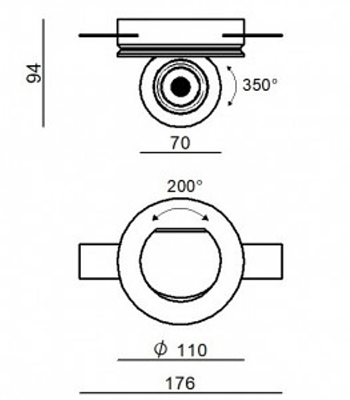 CEILING LED LAMP LINEA LIGHT BUBBLE