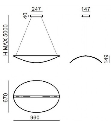LAMPADA A SOSPENSIONE STILNOVO DIPHY 8169