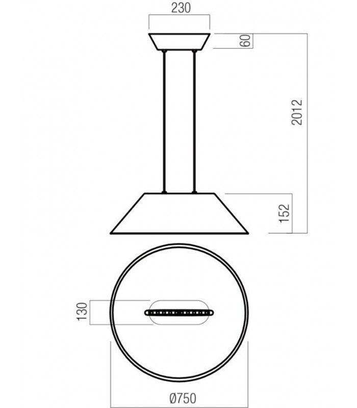 PENDANT LAMP LED REDO AKIRA
