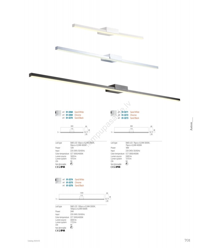 WALL LAMP LED REDO ASTON L