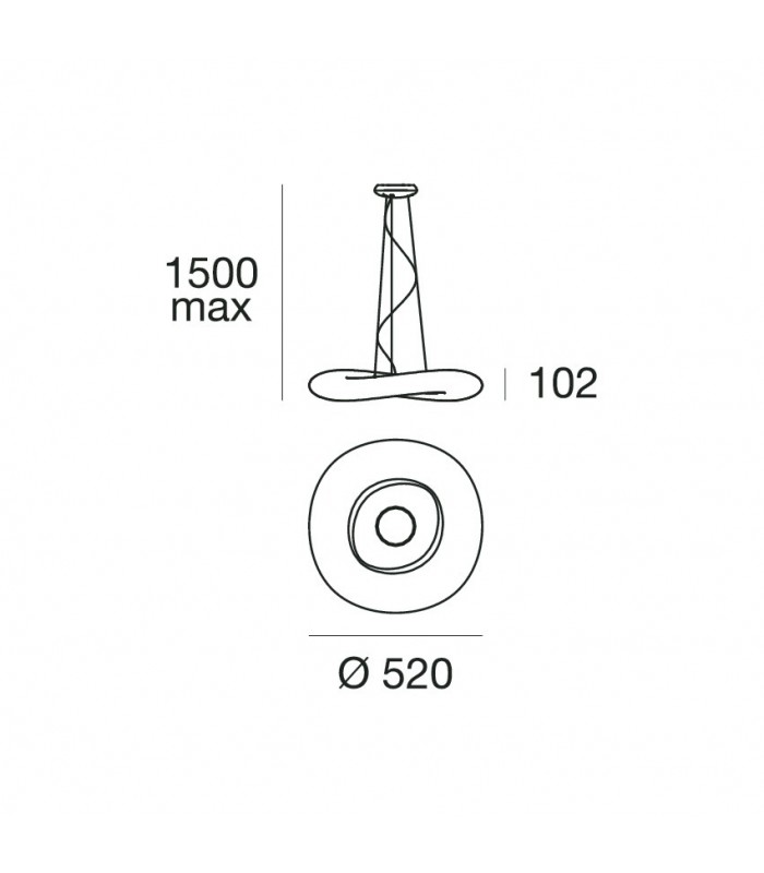LAMPADA A SOSPENSIONE A LED STILNOVO MR MAGOO 8135 PHASE-CUT