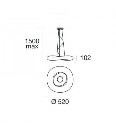 LAMPADA A SOSPENSIONE A LED STILNOVO MR MAGOO 8135 PHASE-CUT