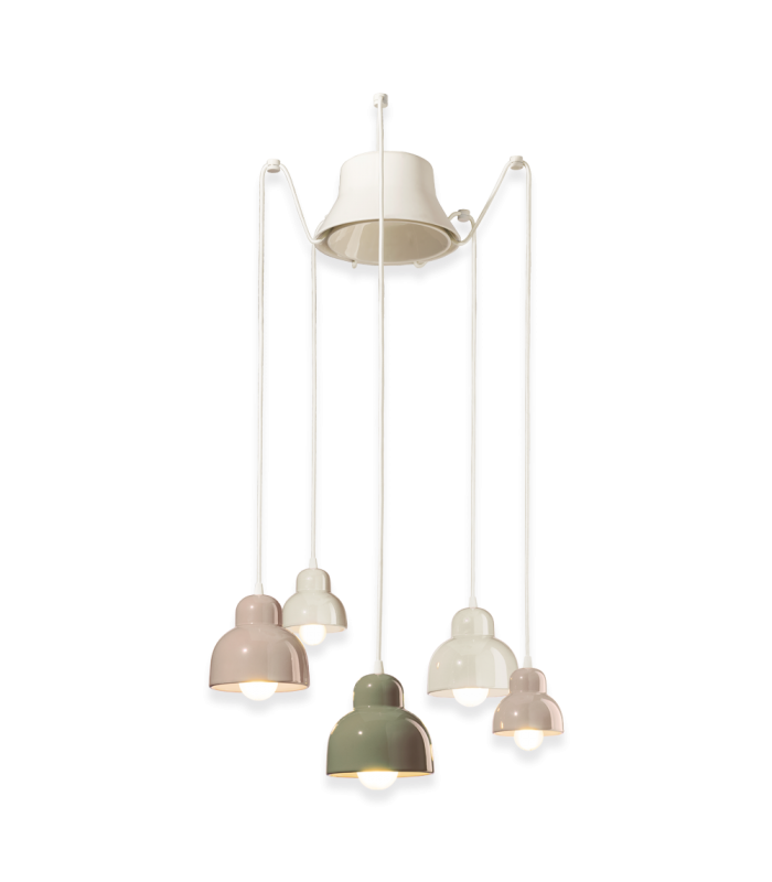 LAMPADA A SOSPENSIONE FERROLUCE BERIMBAU C2606 MIX