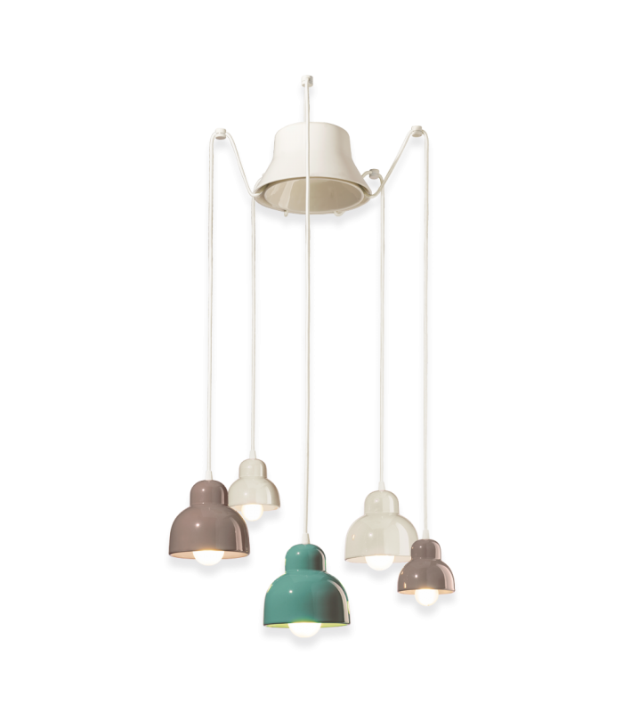 LAMPADA A SOSPENSIONE FERROLUCE BERIMBAU C2608 MIX