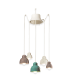LAMPADA A SOSPENSIONE FERROLUCE BERIMBAU C2608 MIX