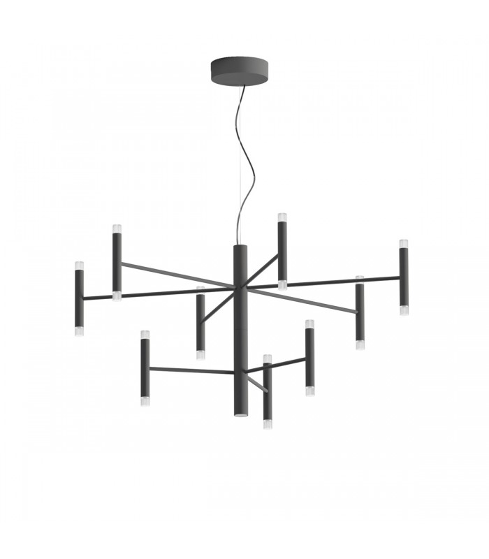 SUSPENSION LAMP LINEA LIGHT PERLA 9 LIGHTS