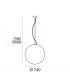 SUSPENSION LAMP LINEA LIGHT OH P E27 IP20