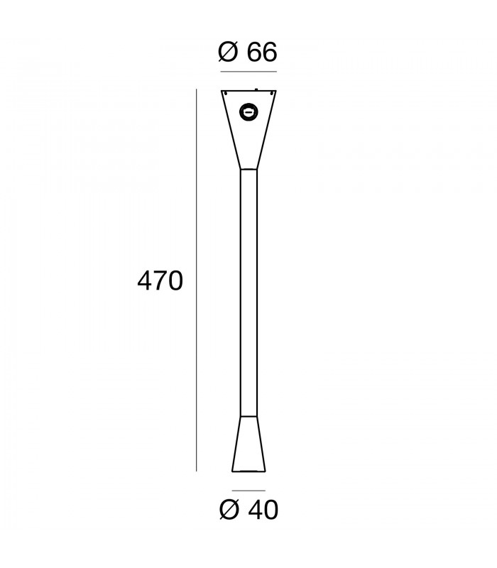 LAMPADA DA PARETE LINEA LIGHT SNAKE W1 7232 SWITCH
