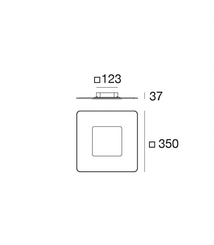 CEILING WALL LED LINEA LIGHT ARUBA SURFACE 35
