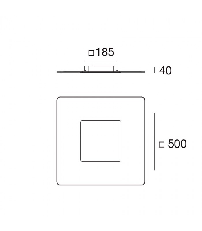 CEILING WALL LED LINEA LIGHT ARUBA SURFACE 50