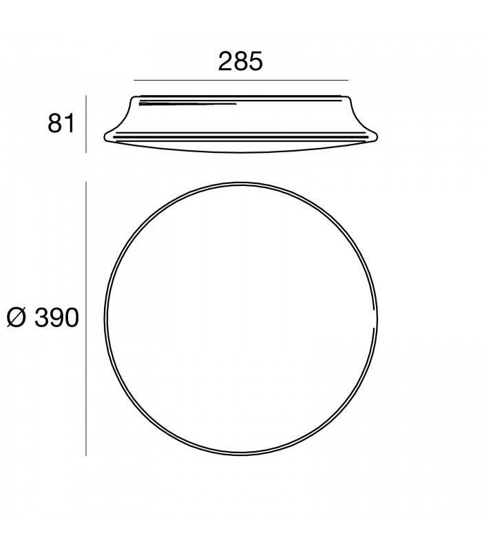 LED WALL OR CEILING LAMP LINEA LIGHT MY WHITE R SENSOR