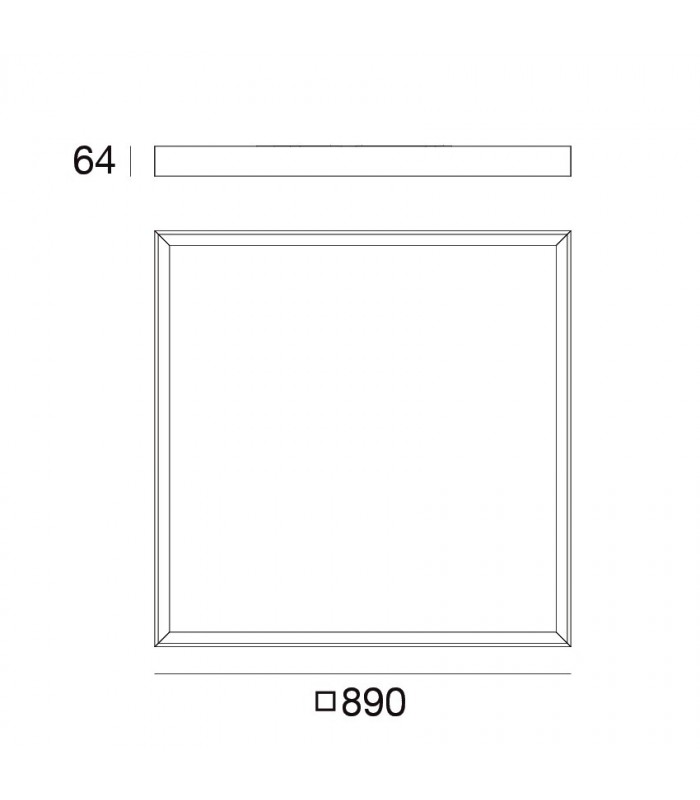 LED CEILING WALL LAMP LINEA LIGHT TARA MEGA