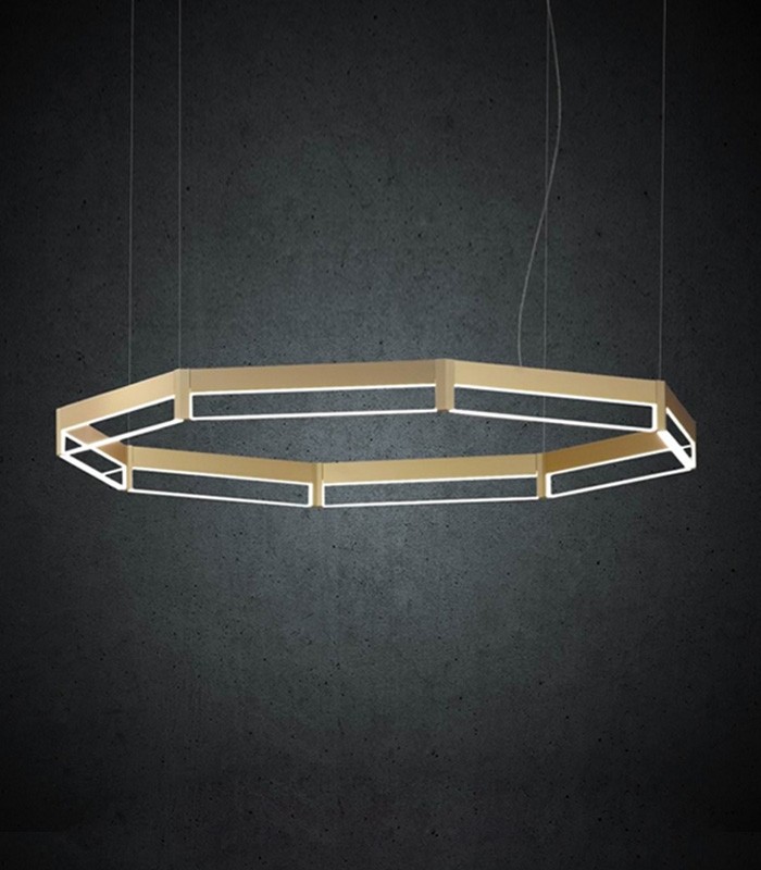 SUSPENSION LED LAMP LIGHT4 FRAME OTTAGONO 30