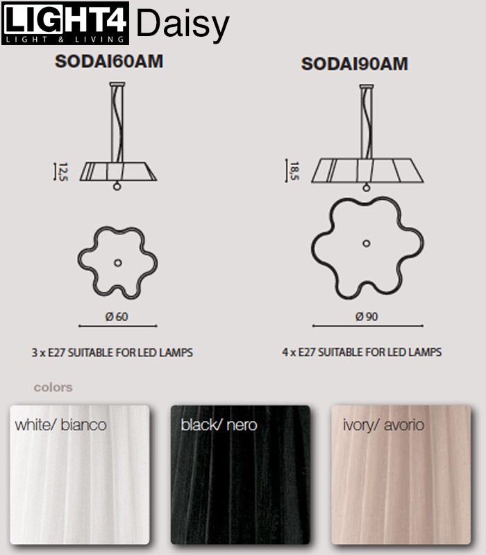 LAMPADA A SOSPENSIONE LIGHT4 DAISY SO