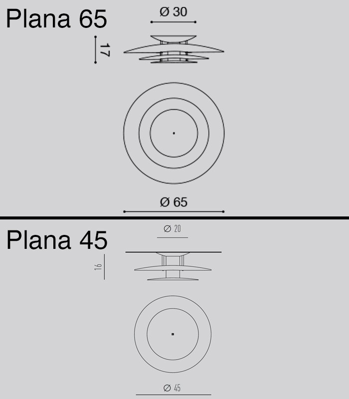 LAMPADA DA SOFFITTO LIGHT4 PLANA