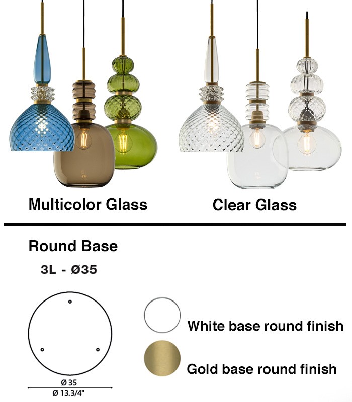 LAMPADA A SOSPENSIONE LIGHT4 CARNIVAL SO 3L D35