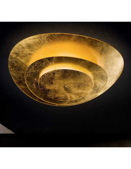 lampada da soffitto moderna in lastra di vetro Plana di Light4 Vintage