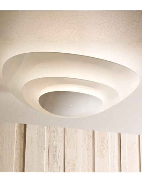 lampada da soffitto moderna in lastra di vetro Plana di Light4 Vintage