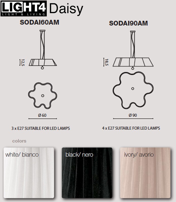 LAMPADA A SOSPENSIONE LIGHT4 DAISY SO