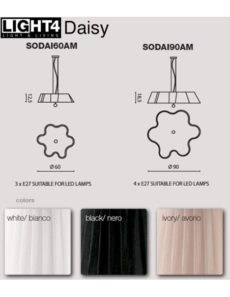 LAMPADA A SOSPENSIONE LIGHT4 DAISY SO