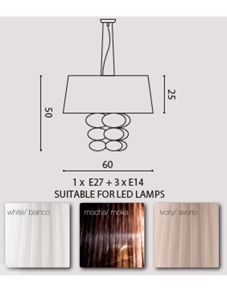 LAMPADA A SOSPENSIONE LIGHT4 MUSA SO 60